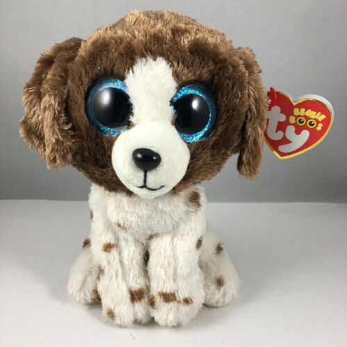 NEW 2021 TY Beanie Boos MUDDLES the Dog Stuffed Animal Toy Plush (6 Inch) MWMTs - Afbeelding 1 van 4