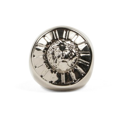 versace lion head ring
