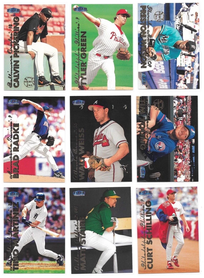 1999 Fleer Tradition Baseball Trading Cards / You Choose #s 251-500 / mb28 - Image 2 of 4