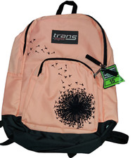 trans jansport 18" Coral backpack Bookbag Schoolbag NWT