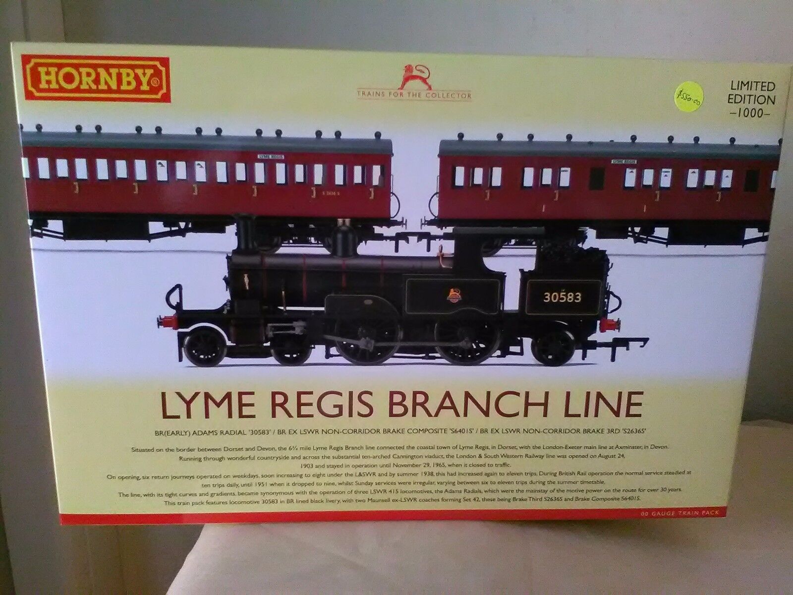 Hornby R3398 Lyme Regis Branch Line Train Pack - Ltd Ed New