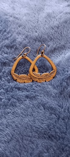 Laurel Birch Earrings Leaf Pattern - image 1