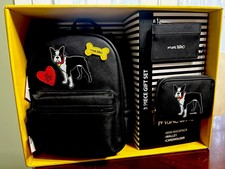 Marc Tetro 3 Pc Bookbag Set Boston Terrier *brand New In Box*