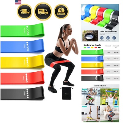 Non-Rolling Resistance Loop Bands   Perfect for Home Workouts & Physical Therapy