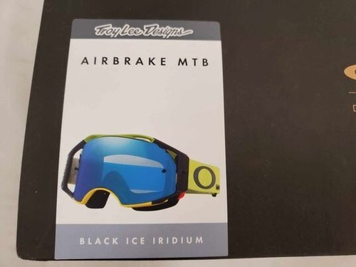 BRAND NEW OAKLEY AIRBRAKE MTB BLACK ICE IRIDIUM TROY LEE DESIGNS 71071900 - Picture 7 of 7