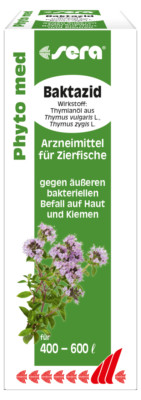 Sera phyto med Baktazid 30ml - gegen äußeren bakteriellen Befall Haut + Kiemen