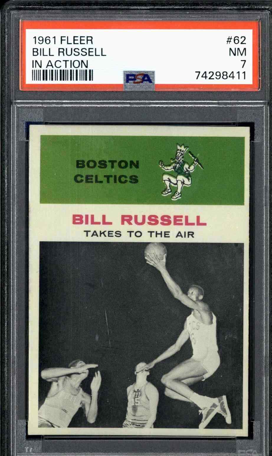 1961 Fleer #62 Bill Russell - PSA 7