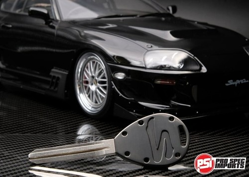 Stealth Negro Titanio Mk4 A80 Supra Llave en Blanco, PVD, Llavero, OEM, 2JZ - Imagen 4 de 10