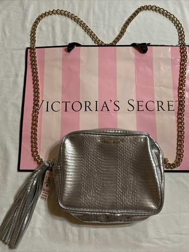 Victoria's secret fashion show silver snake crossbody gold chain strap - Picture 2 of 8