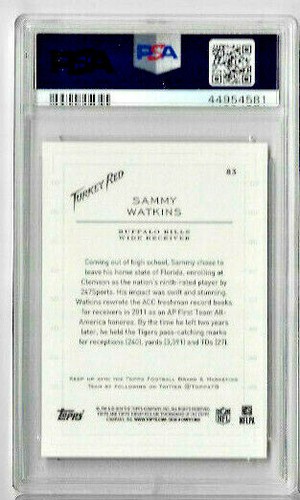 2014 Topps Turkey Red Sammy Watkins PSA 8 RC - Picture 2 of 2