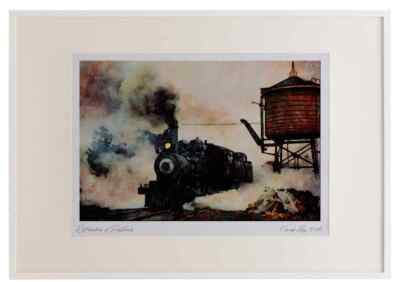 788008 Mid Continent Railroad Museum 4 6 0, North Freedom, Luis Aquarell Bild