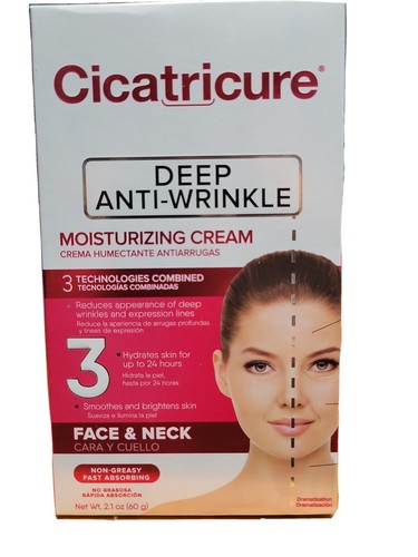 CICATRICURE DEEP ANTI WRINKLE LINES MOISTURIZING CREAM Antiarrugas FAST SHIPPING - 第 10/11 張圖片