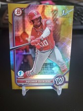 2022 Bowman 1st Edition ROISMAR QUINTANA Gold Foil /50 Nationals 1st Bowman