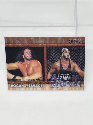 1999 Topps WCW/nWo Nitro Chrome #C3 Hulk Hogan v. Randy Savage ''Macho Man''