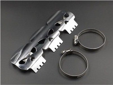 Tubo silenciador de escape protector térmico cubierta protector de talón para moto chopper personalizado