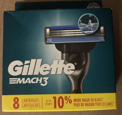 Gillette Mach3 Razor Blade Refills 8 Cartridges