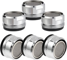 6PCS Faucet Aerator, Bathroom Sink Aerator Replacement Parts, with Brass Shell 1