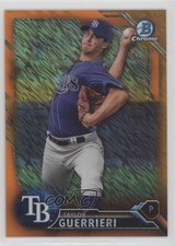 2016 Bowman Chrome Prospects Orange Shimmer Refractor Taylor Guerrieri fm0