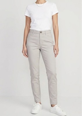 Old Navy Khaki High Rise Skinny Jeans Womens Size 0 Petite 00P Stretch Neutral
