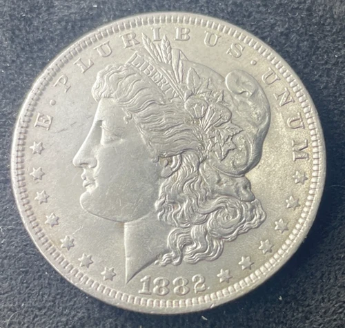 1882-O $1 MORGAN SILVER DOLLAR, BU, ESTATE SALE, 90% SILVER, NICE DETAIL, #0128