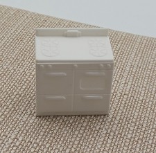 Vintage Marx White Plastic Stove Miniature Dollhouse Kitchen A