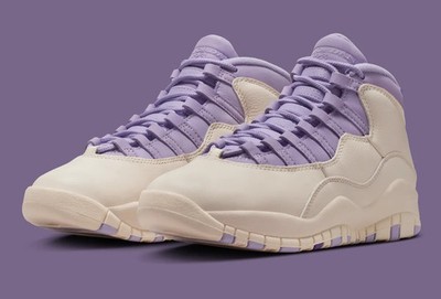 Nike Air Jordan 10 Retro Hydrangeas Chalk Grape IQ0388-101 / 10.5