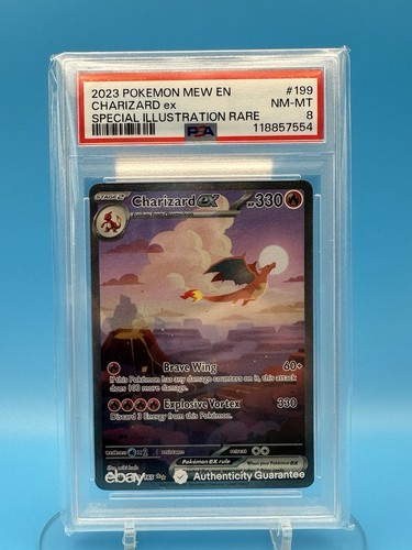 Charizard ex 199/165 SV151 Special Illustration Rare Holo PSA 8