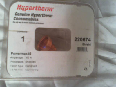 HYPERTHERM 220674 Powermax45 45A Shield/Windabweiser Handheld Torch Typ - Neuer
