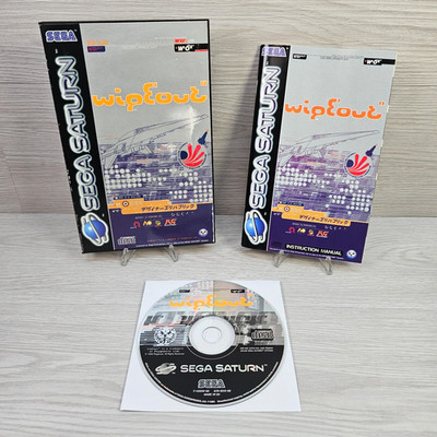 Wipeout Sega Saturn Spiel komplett mit Handbuch - PAL getestet CIB sehr guter Zustand