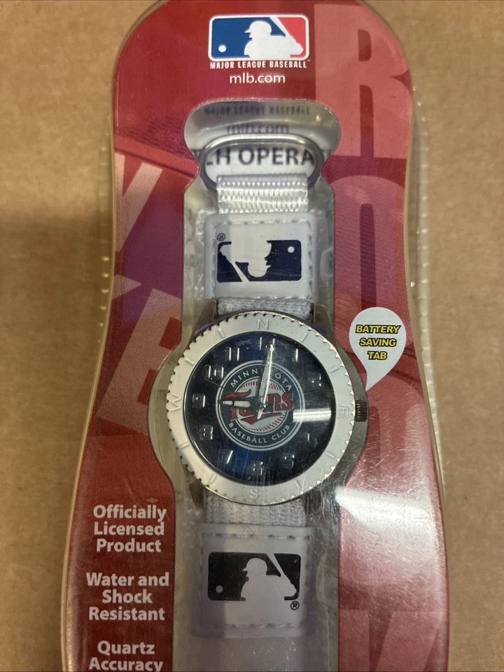 NEW - MLB Minnesota Twins Unisex White Watch Game Time Adjustable Straps - Image 2 of 4
