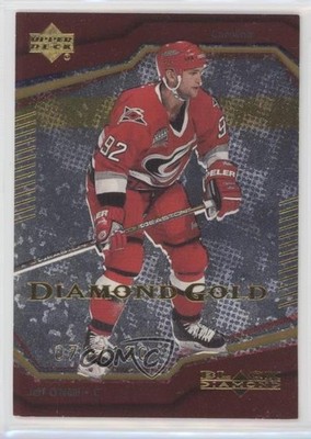 2000-01 Upper Deck Black Diamond Diamond Gold 71/100 Jeff O'Neill #11 0a6