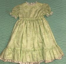 Toddler Girls Vintage Longer Dress Lace Trim SO CUTE No Tags VGUC