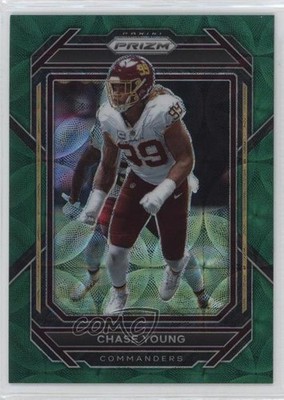 2022 Panini Prizm Green Scope Prizm 36/75 Chase Young #298 uk2