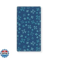 JEPFEIXIA Green Line Plane Icon Fitted Crib Sheet for Boys Girls Airplane Bab