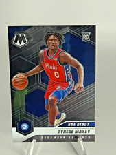 TYRESE MAXEY RC 2020-21 Panini Mosaic  NBA Debut Rookie Card #263 76ers . rookie card picture