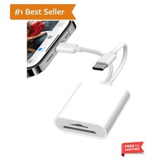 SD Card Reader USB C for iPhone, iPad, SD Card Adapter for Digital Camera, Du...