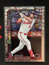 2025 Topps Silver Crackle Foil #210 Nolan Schanuel Los Angeles Angels