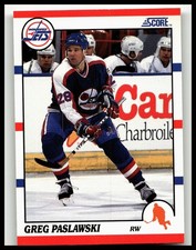 1990-91 Score American #249 Greg Paslawski Winnipeg Jets
