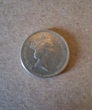 1991 Great Britain Queen Elizabeth II 5 Pence Coin