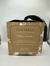 Spongelle TOBACCO VANILLA Infused Body Bath Shower Buffer Sponge 3oz NEW Sealed