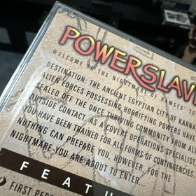 Authentic PowerSlave 1996 Sega Saturn CIB Complete Video Game w/ REG CARD