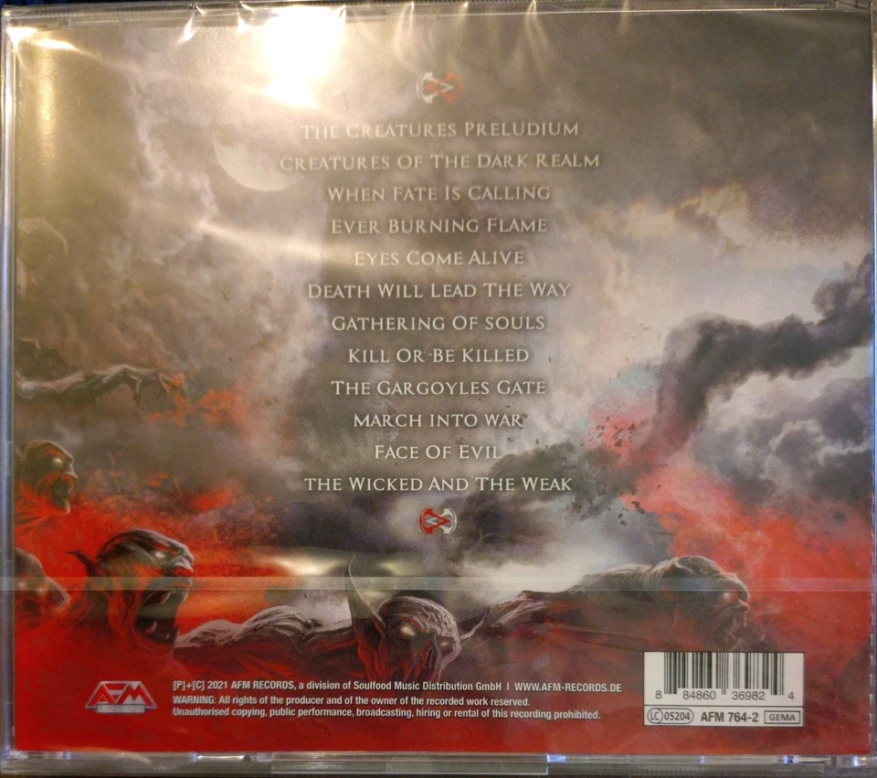 BLOODBOUND🤘Metal 🎼CD Creatures Of The Dark Realm Sabaton Hammerfall Dream Evil - Bild 3 von 4