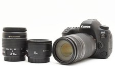 Canon EOS 6D Mark II Standard & Telephoto & Prime Triple Lens Set / EF 28-80mm