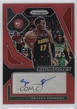 2023-24 Panini Prizm Signatures Red Prizm /99 Onyeka Okongwu #SIG-OKG Auto