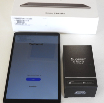 Samsung Galaxy Tab A7 Lite 8.7'' 32GB Silver SM-T220 WiFi Only New Charger Bundle