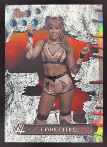 2025 Topps Chrome WWE x Cactus Jack Candice LeRae White Refractor #34