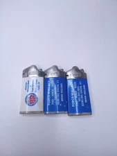 Lot Of 3 Vtg Storm King Gas Light Disposable Lighters Advertising Not Working
