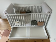 Kinderbett mit Staufach und Matratze 70x140