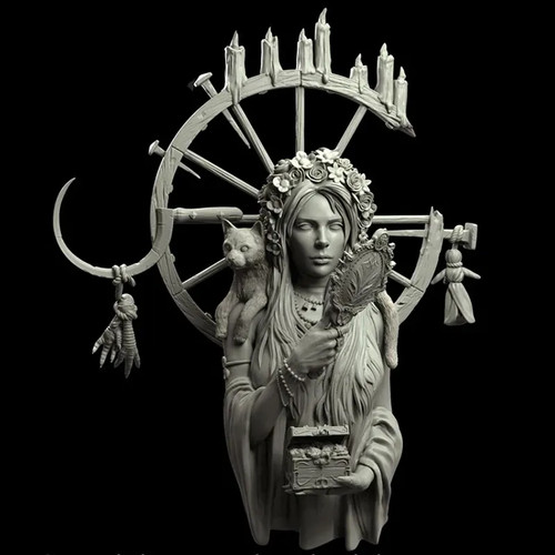1/10 Babayagha The Black Mother, Resin Model Bust GK, Sci-fi theme, Unassembled - Picture 9 of 24