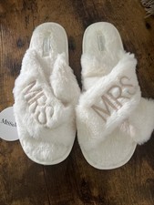 Miss to Mrs. Slippers Size 6.5
